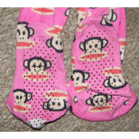 Womens Sz Medium Soft Fleece JULIUS Monkey Hooded Footed 1 Pc Lounge Pajamas - Picture 5 of 6